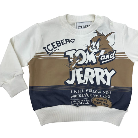 TUTA FELPATA CFICE6302N OFF WHITE ICEBERG 