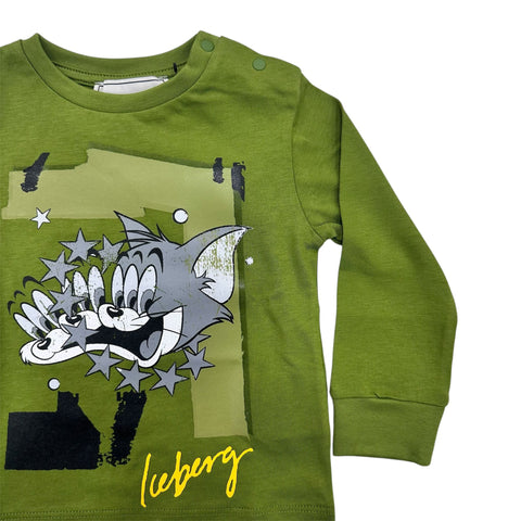 T-SHIRT IN COTONE TSICE6301B VERDE ICEBERG 