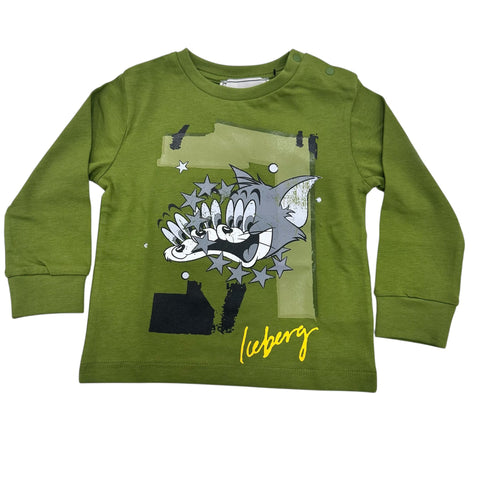 T-SHIRT IN COTONE TSICE6301B VERDE ICEBERG 