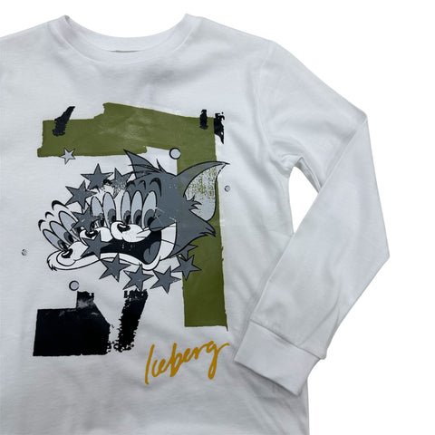 T-SHIRT IN COTONE TSICE6301J BIANCO ICEBERG 