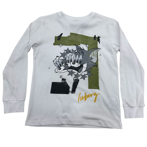 T-SHIRT IN COTONE TSICE6301J BIANCO ICEBERG 