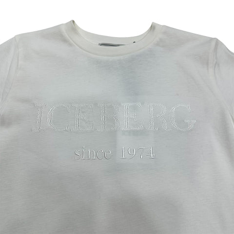 T-SHIRT IN COTONE TSICE6315J OFF WHITE ICEBERG 