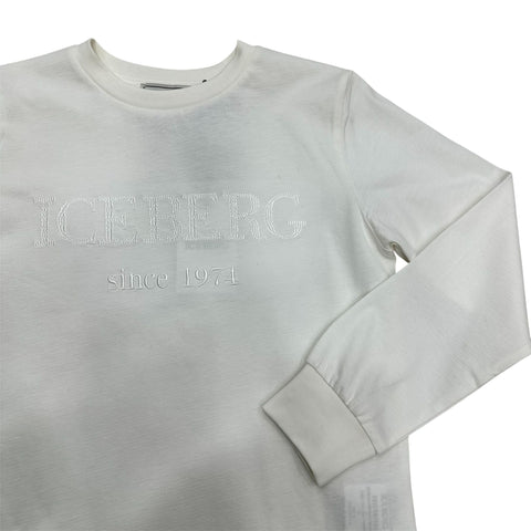 T-SHIRT IN COTONE TSICE6315J OFF WHITE ICEBERG 