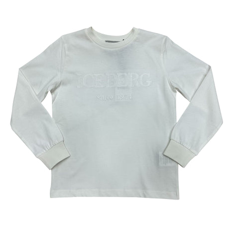 T-SHIRT IN COTONE TSICE6315J OFF WHITE ICEBERG 