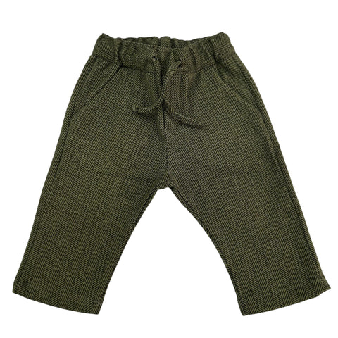 PANTALONE CON ELASTICO MR3185 MILITARE## MANUEL RITZ 