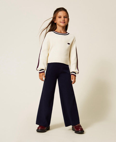 PANTALONE IN VISCOSA 252GJ3031 11956 TWIN SET 