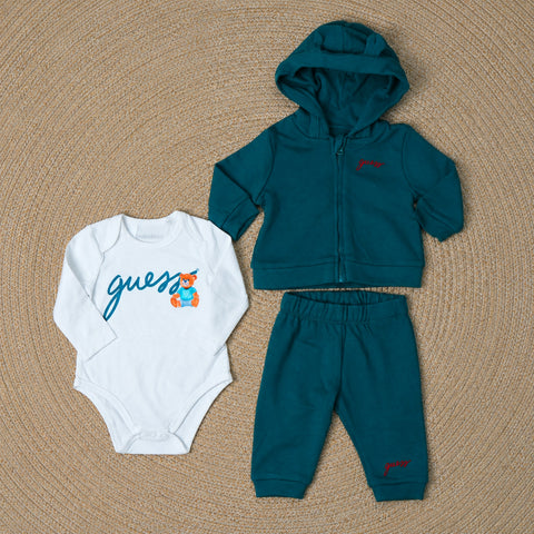 TUTA 3 PEZZI IN CALDO COTONE H6YG09 K4135 A89M GUESS 