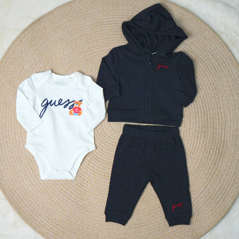 TUTA 3 PEZZI IN CALDO COTONE H6YG09 K4135 G7V2 GUESS 