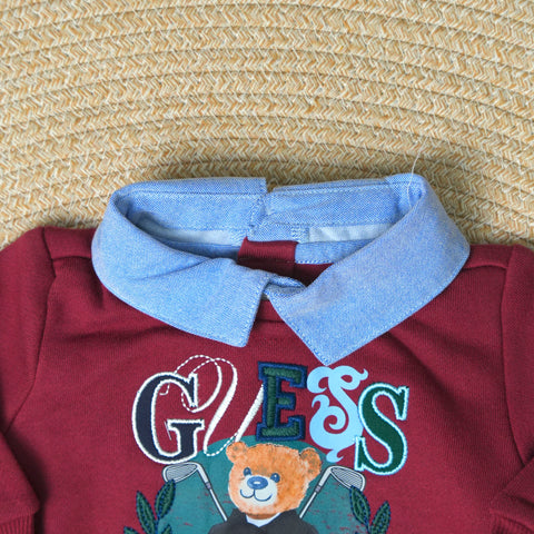COMPLETO FELPA E JEANS N6YG07 K5170 G577 GUESS 