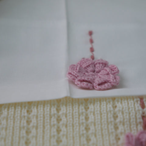 LENZUOLA CON FIORI IN LANA IS10LE C299 MARLU' 