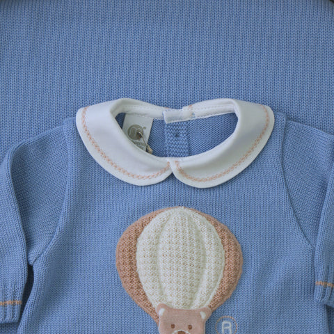 TUTINA, BABBUCCE E CAPPELLO CON POM PON NATURALE IS5510/5571PP/55S 4PCA MARLU' 