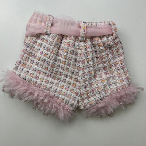 SHORT IN TWEED E PIUME MG1762 MULTI# MISS GRANT 
