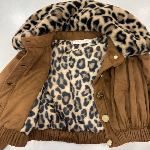 GIUBBOTTO SUEDE ED ECO PELLICCIA MG1803 SUEDE# MISS GRANT 