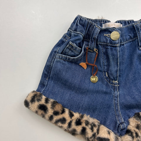 SHORT IN JEANS ED ECO PELLICCIA MG1858 BLU## MISS GRANT 