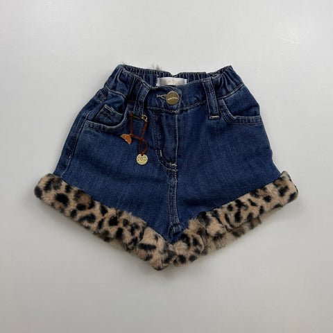SHORT IN JEANS ED ECO PELLICCIA MG1858 BLU## MISS GRANT 