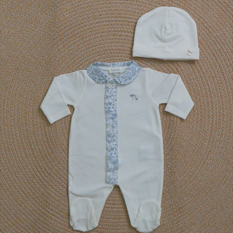 UTINA E CAPPELLO IN CALDO COTONE I26044 B/CIELO NANAN 