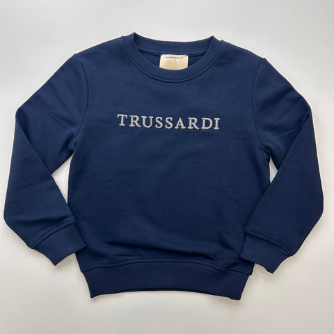 FELPA GARZATA TBA26014FE BLUE NAVAL TRUSSARDI 