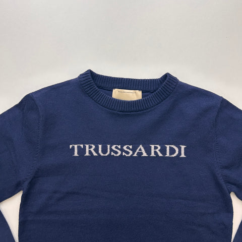 MAGLIONE IN VISCOSA TBA26021MA BLUE NAVAL TRUSSARDI 