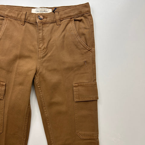 PANTALONE CARGO DRILL TBA26036PA BROWN TRUSSARDI 