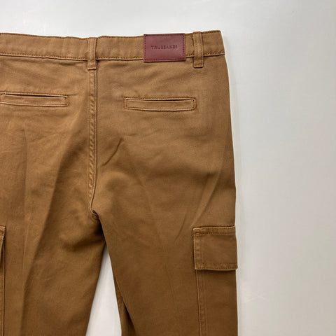 PANTALONE CARGO DRILL TBA26036PA BROWN TRUSSARDI 