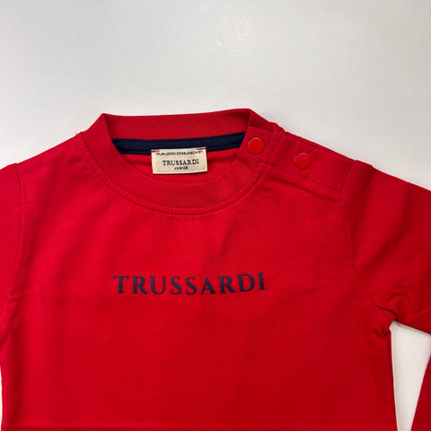 T-SHIRT IN COTONE TIA26004TS RED CHERRY TRUSSARDI 