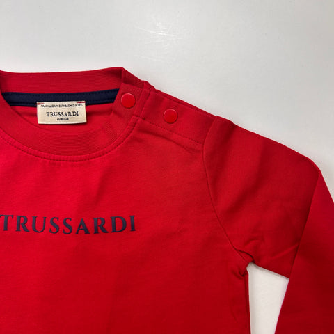 T-SHIRT IN COTONE TIA26004TS RED CHERRY TRUSSARDI 