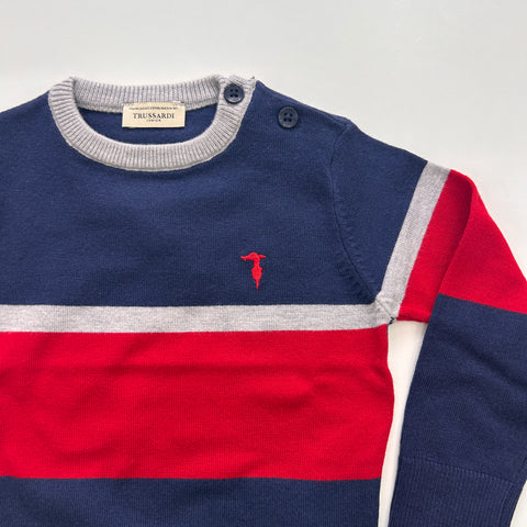 MAGLIONE IN VISCOSA TIA26036MA BLUE N/R.C TRUSSARDI 