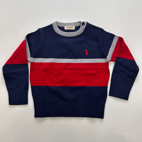 MAGLIONE IN VISCOSA TIA26036MA BLUE N/R.C TRUSSARDI 