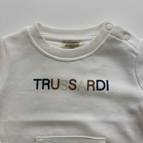 FELPA GARZATA TIA26089FE OFF-WHITE TRUSSARDI 