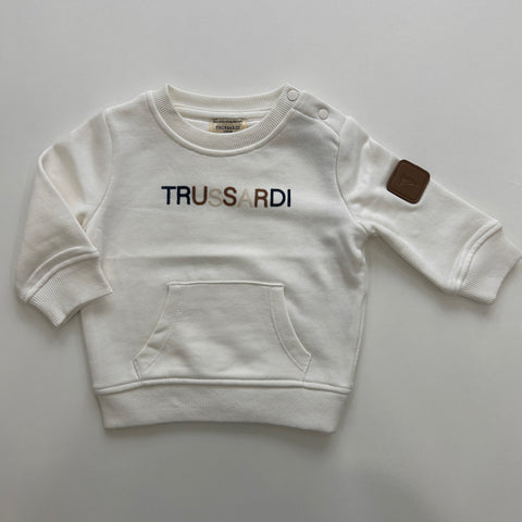 FELPA GARZATA TIA26089FE OFF-WHITE TRUSSARDI 