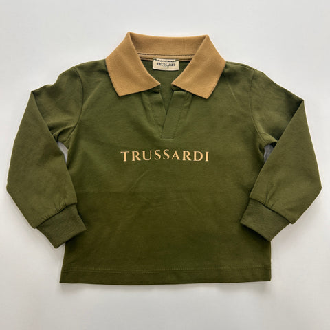 POLO IN COTONE TIA26101PO CYPRESS/C. TRUSSARDI 