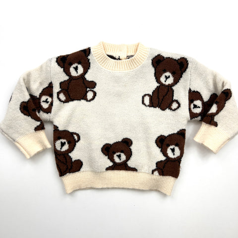 MAGLIONE CON ORSETTI UE2328 PANNA## U+é 