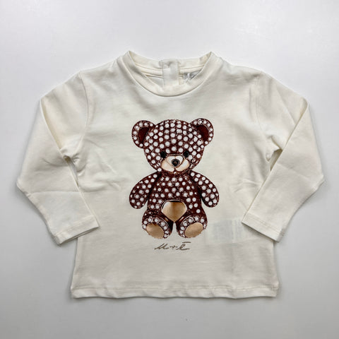 T-SHIRT IN COTONE UE2483 PANNA## U+é 