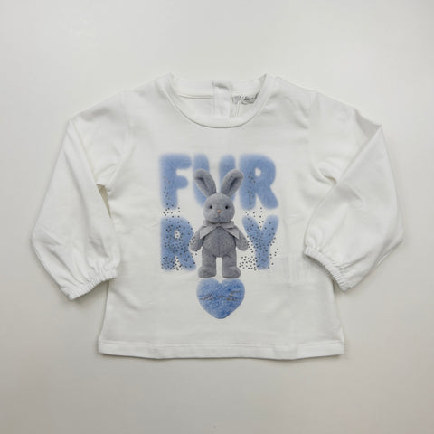 T-SHIRT IN COTONE UE2486 LATTE## U+é 