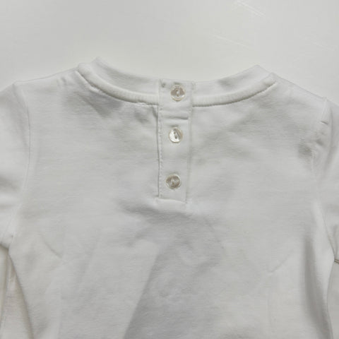 T-SHIRT IN COTONE UE2490 LATTE## U+é 
