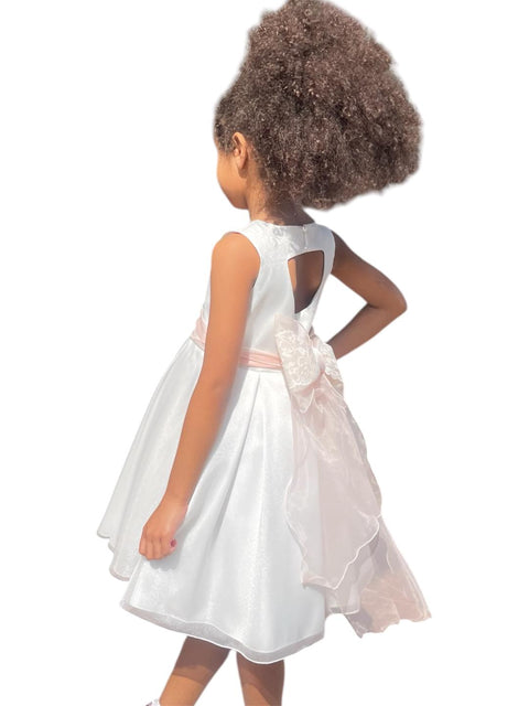 ABITO EFFETTO ORGANZA BB802454 LATTE/CIPRIA## BELLA BRILLI 