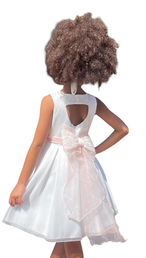 ABITO EFFETTO ORGANZA BB802454 LATTE/CIPRIA## BELLA BRILLI 