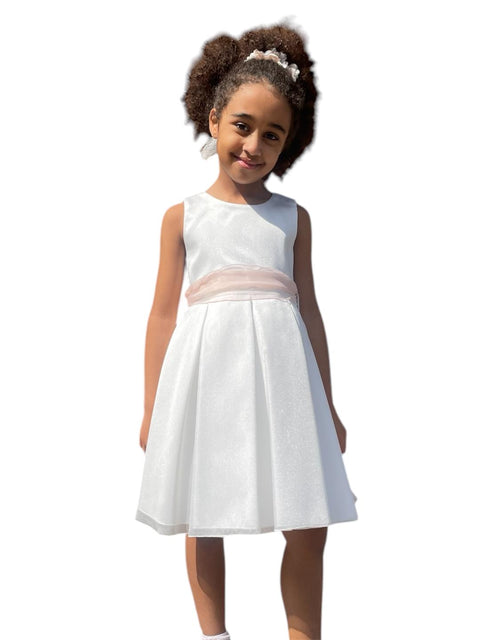 ABITO EFFETTO ORGANZA BB802454 LATTE/CIPRIA## BELLA BRILLI 