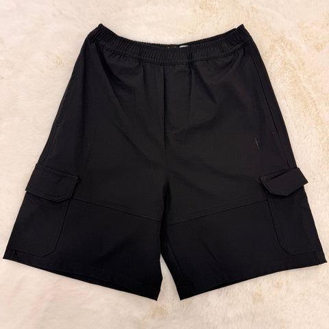 BERMUDA CARGO IN POPELIN BMP6101J NERO BTS PACIOTTI 