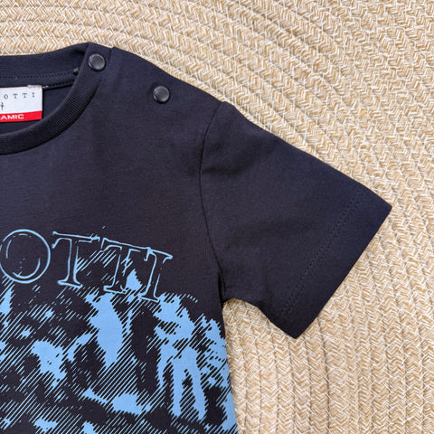 T-SHIRT IN COTONE TSP6113B BLU BTS PACIOTTI 