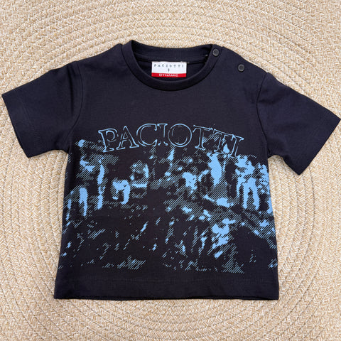 T-SHIRT IN COTONE TSP6113B BLU BTS PACIOTTI 