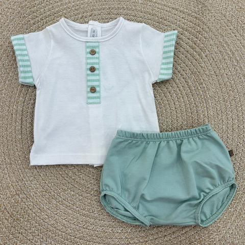 COMPLETO IN COTONE 11304 MENTA CALAMARO 