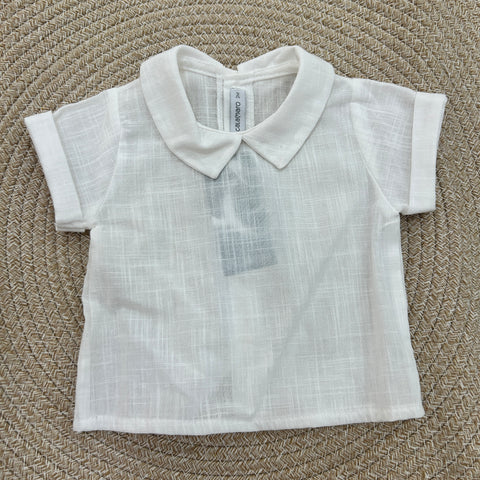 SALOPETTE E CAMICIA IN COTONE 11332 MENTA CALAMARO 