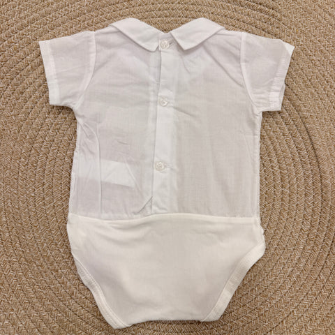 BODY CAMICIA IN COTONE 19067 BIANCO CALAMARO 