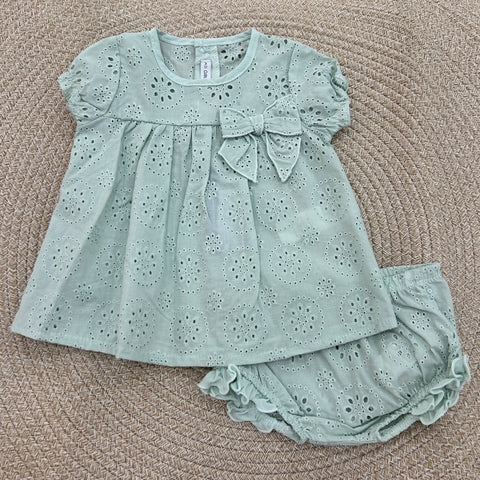 CASACCA E CULOTTE IN SANGALLO 22119 MENTA CALAMARO 