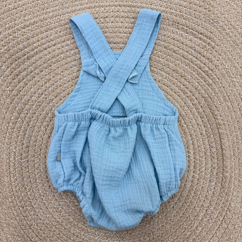 SALOPETTE IN MUSSOLA 32527 AZZURRO CALAMARO 