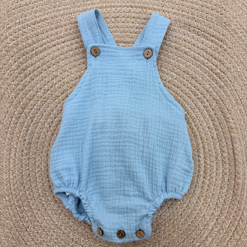 SALOPETTE IN MUSSOLA 32527 AZZURRO CALAMARO 