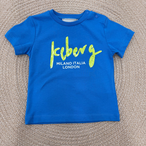 T-SHIRT IN COTONE TSICE6102B AZZURRO ICEBERG 