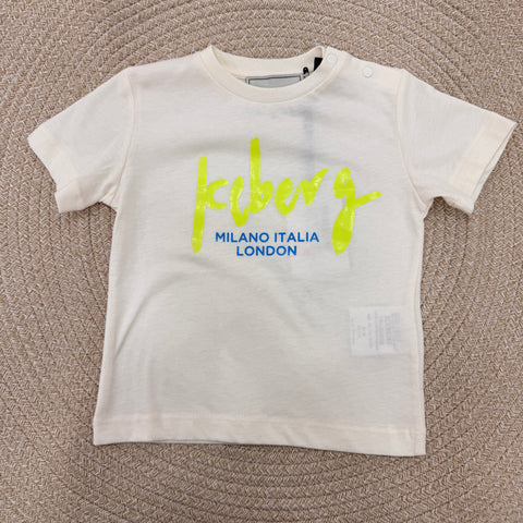 T-SHIRT IN COTONE TSICE6102B OFF WHITE ICEBERG 