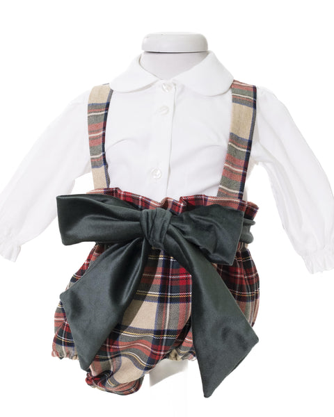 SALOPETTE E CAMICIA IM24C345 TARTAN ISABEL&MARTINEZ 